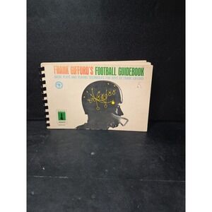 Frank Gifford Football Guidebook Basic Plays Techniques Boys 1963 McGraw Hill
